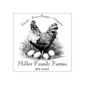 Karton für Vintage Hühnereier Gummistempel (Prägung)