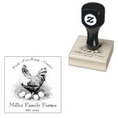 Karton für Vintage Hühnereier Gummistempel (Stempel)