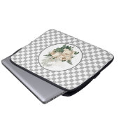 Karton für Vintage Rosen Laptopschutzhülle (Vorne Knopf)