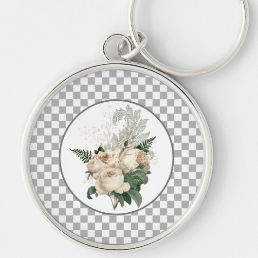 Karton für Vintage Rosen Schlüsselanhänger (Vorne)