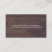 Karton | Hintergrund Holz Visitenkarte (Rückseite)