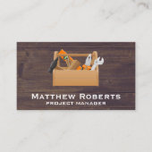 Karton | Hintergrund Holz Visitenkarte (Vorderseite)