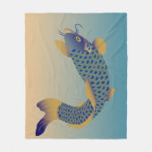 Karton, japanisches Design Fleecedecke (Vorderseite)