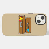 Karton Koffer iPhone Hülle (Rückseite (Horizontal))