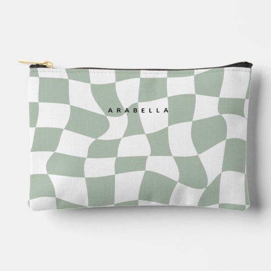 Karton mit grün gezogenem Hintergrund Zubehörtasche (Vorderseite)