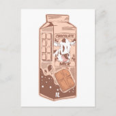 Karton mit Schokoladenaroma Postkarte (Vorderseite)