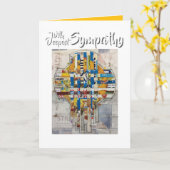 Karton mit tiefster Sympathiekarte Karte (Gelbe Blume)