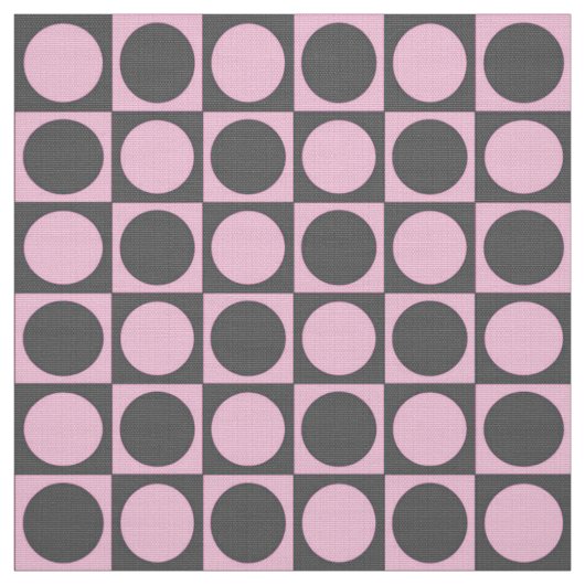 Karton Mitte des Jahrhunderts - grau und rosa Stoff (Muster)