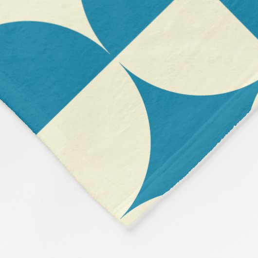 Karton Mitte des Jahrhunderts, Sterne Prüfmuster Fleecedecke (Ecke)