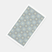 Karton-Muster für aquamarine, cremefarbene und bra Serviette (Ecke)