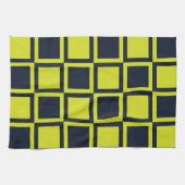 Karton Navy Blue Green Checkerboard Geschirrtuch (Horizontal)