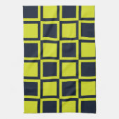 Karton Navy Blue Green Checkerboard Geschirrtuch (Vertikal)