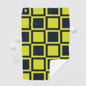 Karton Navy Blue Green Checkerboard Golfhandtuch (Insitu)
