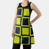 Karton Navy Blue Green Checkerboard Schürze (InSitu)