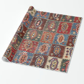 Karton Persian Fars Brown Red Green  Geschenkpapier (Ungerollt)