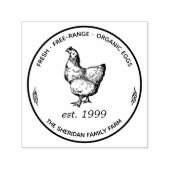 Karton Promo für Vintage Hühner Permastempel (Design)