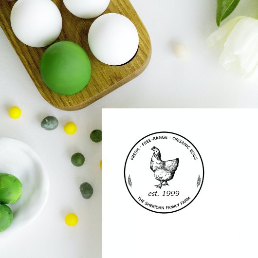 Karton Promo für Vintage Hühner Permastempel