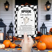 Karton Retro Spooktacular Halloween Einladung