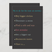 Karton-Schwangerschaftsankündigungskarte Ankündigung (Vorne/Hinten)