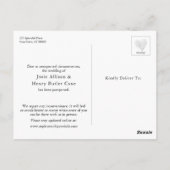 Karton-Typografie auf der Tafel Postkarte (Rückseite)