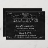 Karton Typografie Bridal Dusche Einladung (Vorne/Hinten)