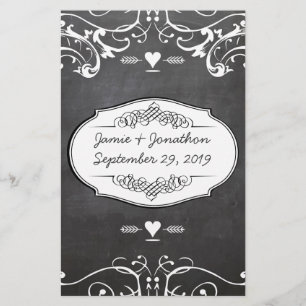 Karton-Typografie-Hochzeiten Briefpapier