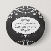 Karton-Typografie-Hochzeiten Button (Vorderseite)