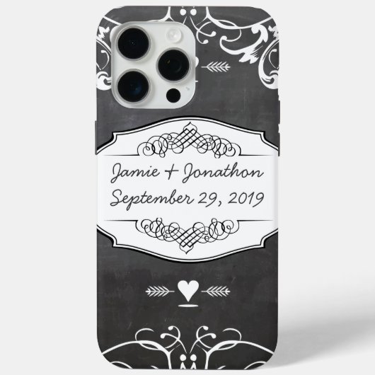 Karton-Typografie-Hochzeiten Case-Mate iPhone Hülle (Rückseite)