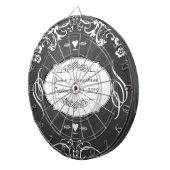 Karton-Typografie-Hochzeiten Dartscheibe (Vorderseite rechts)