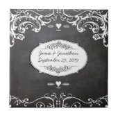 Karton-Typografie-Hochzeiten Fliese (Vorderseite)