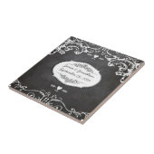 Karton-Typografie-Hochzeiten Fliese (Seite)