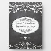 Karton-Typografie-Hochzeiten Fotoplatte (Vorderseite)