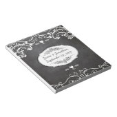 Karton-Typografie-Hochzeiten Notizblock (angewinkelt)