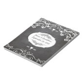 Karton-Typografie-Hochzeiten Notizblock (Rotiert)