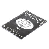 Karton-Typografie-Hochzeiten Notizblock (Linke Seite)