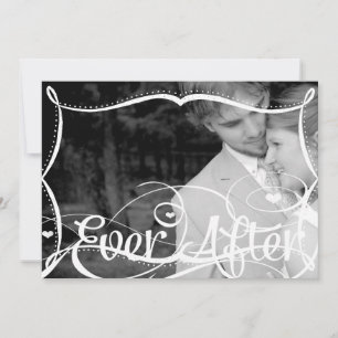 Karton Typografie Ihr Foto Hochzeit Einladung