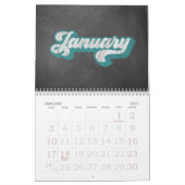 Karton-Typografie Kalender (Jan 2027)