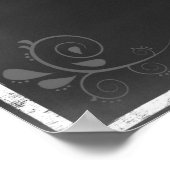 Karton-Typografie mit einem inspirierenden Zitat Poster (Ecke)