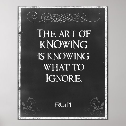 Karton-Typografie mit einem inspirierenden Zitat Poster (Vorne)