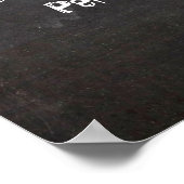 Karton Typografie Poster, maßgeschneidertes Zitat Poster (Ecke)