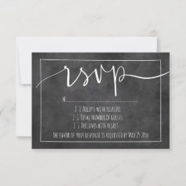 Karton-Typografie uAwg Hochzeitskarten RSVP Karte