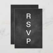 Karton-Typografie-UAWG RSVP Karte (Vorne/Hinten)