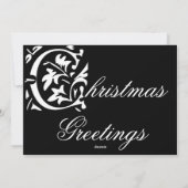 Karton Typografie Weihnachtsfotokarte Feiertagskarte (Rückseite)