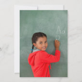 Karton Typografy Graduation Party Einladung (Rückseite)