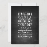 Karton Typografy Graduation Party