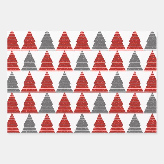 Karton und graues Umschlagpapier (3-Pack) Geschenkpapier Set (Vorderseite 2)