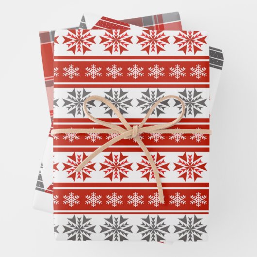 Karton und graues Umschlagpapier (3-Pack) Geschenkpapier Set (Beispiel)