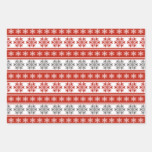 Karton und graues Umschlagpapier (3-Pack) Geschenkpapier Set (Vorderseite)