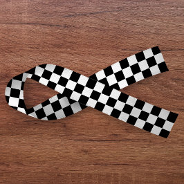 Karton weiß und schwarz satinband