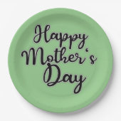Karton zum Tag der glücklichen Mütter Pappteller (Vorderseite)
